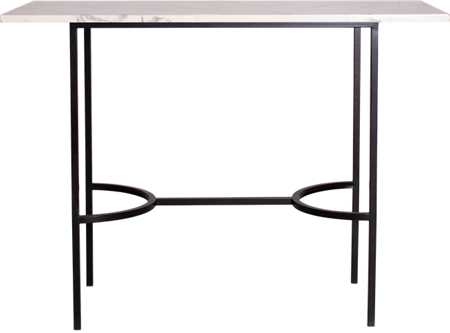 Black Marble Table Bar black arc bar table rectangle