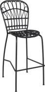 Fleur Stool Black