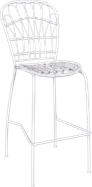 Fleur Stool White