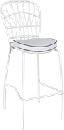 Fleur Stool White