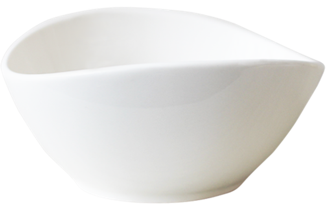 Storm Bowl - White Gloss - 13 x 10 x 6cm H