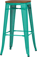 Tolix Timber High Stool