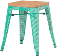 Tolix Timber Low Stool