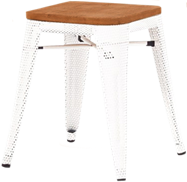 Tolix Timber Low Stool