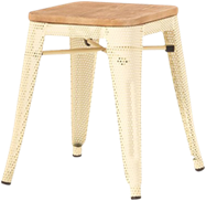 Tolix Timber Low Stool