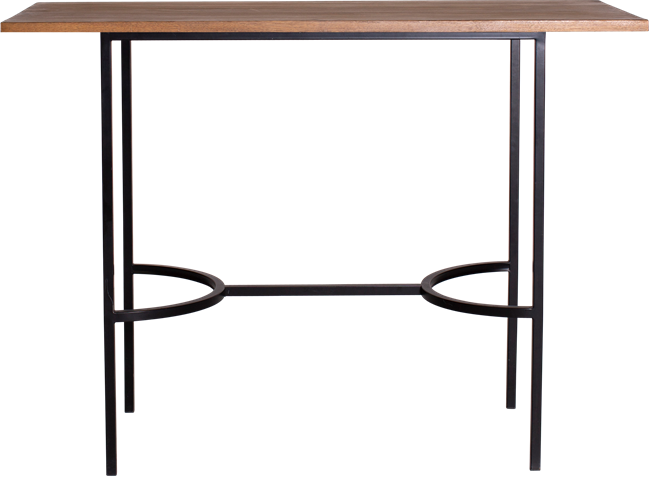 Black Arc Bar Table - Rectangle