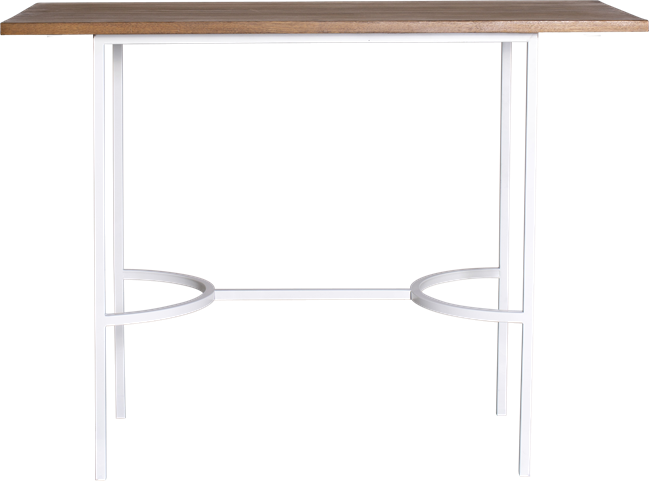 White Arc Bar Table - Rectangle