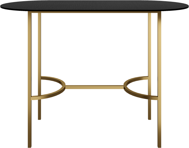 Gold Arc Bar Table - Oblong