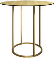 Gold Arc Large Round Bar Table