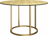 Gold Arc Dining Table