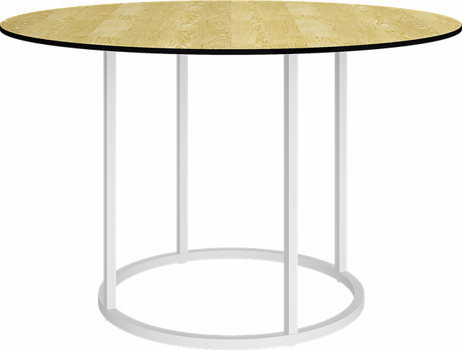 White  Arc Dining Table