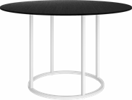 White  Arc Dining Table