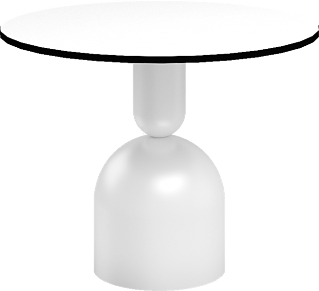 White Ava Side Table