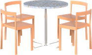 Baxter Cafe Table Package - 4 Chairs