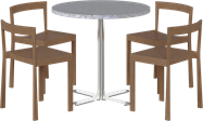 Baxter Cafe Table Package - 4 Chairs