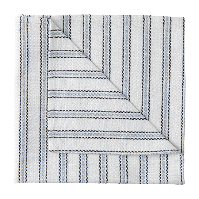 Bistro Stripe Napkin - Sky Blue