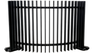 Blade Fencing - Black (2m Curved)