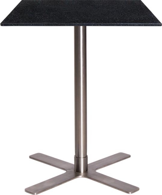 Stainless Plus Cafe Table - 60cm Sq
