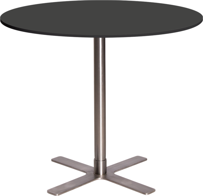 Stainless Plus Cafe Table - 80cm Rd