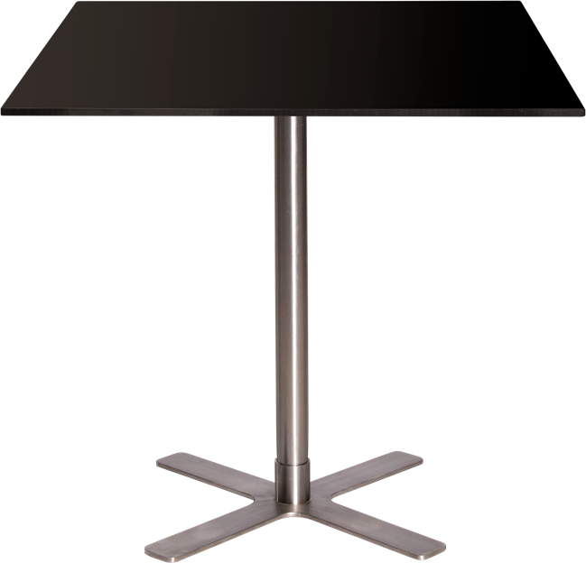 Stainless Plus Cafe Table - 80cm Sq