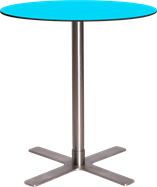 Stainless Plus Cafe Table - 60cm Rd