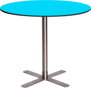 Stainless Plus Cafe Table - 80cm Rd