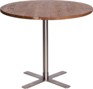 Stainless Plus Cafe Table - 80cm Rd