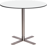 Stainless Plus Cafe Table - 80cm Rd
