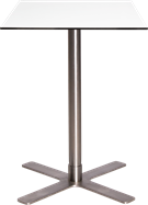 Stainless Plus Cafe Table - 60cm Sq
