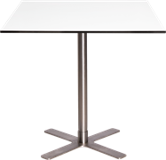 Stainless Plus Cafe Table - 80cm Sq