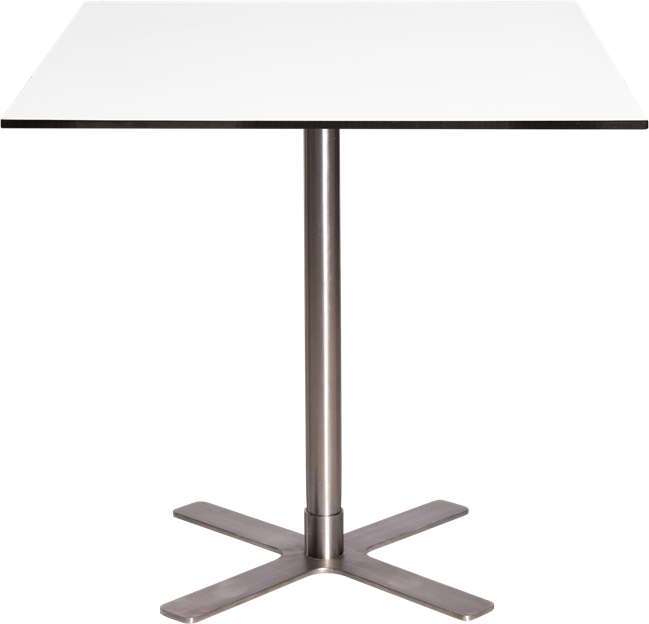 Stainless Plus Cafe Table - 80cm Sq