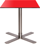 Stainless Plus Side Table Square