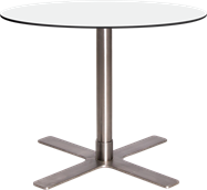 Stainless Plus Side Table Round