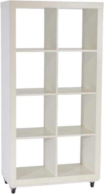 Cube Shelving Unit - White - 4x2