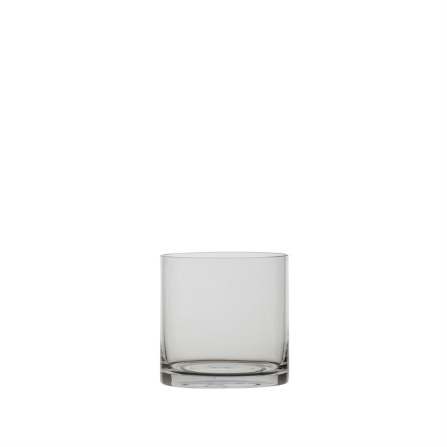 Vase - Glass Squat Cylinder - 15 x 15cm H