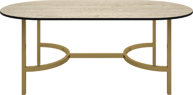 Gold Arc Coffee Table