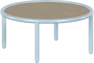 Ice Blue Helix Coffee Table