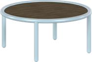 Ice Blue Helix Coffee Table