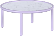 Lavender Helix Coffee Table