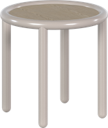 Fog Grey Helix Side Table