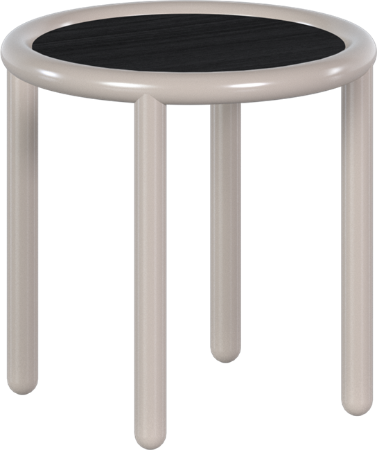 Fog Grey Helix Side Table