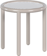 Fog Grey Helix Side Table