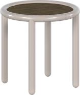 Fog Grey Helix Side Table