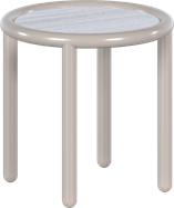 Fog Grey Helix Side Table