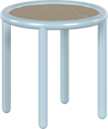 Ice Blue Helix Side Table