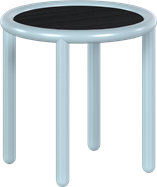 Ice Blue Helix Side Table