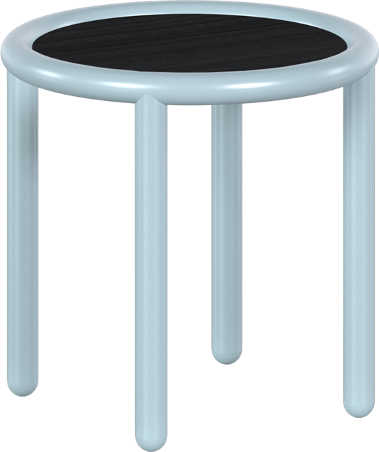 Ice Blue Helix Side Table