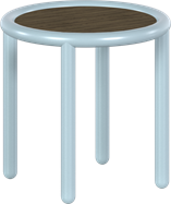 Ice Blue Helix Side Table