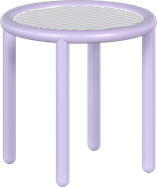 Lavender Helix Side Table