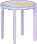 Lavender Helix Side Table